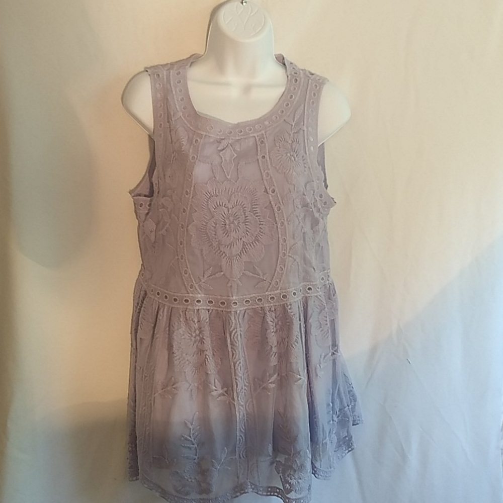 Entro  Soft Lavender Lace top